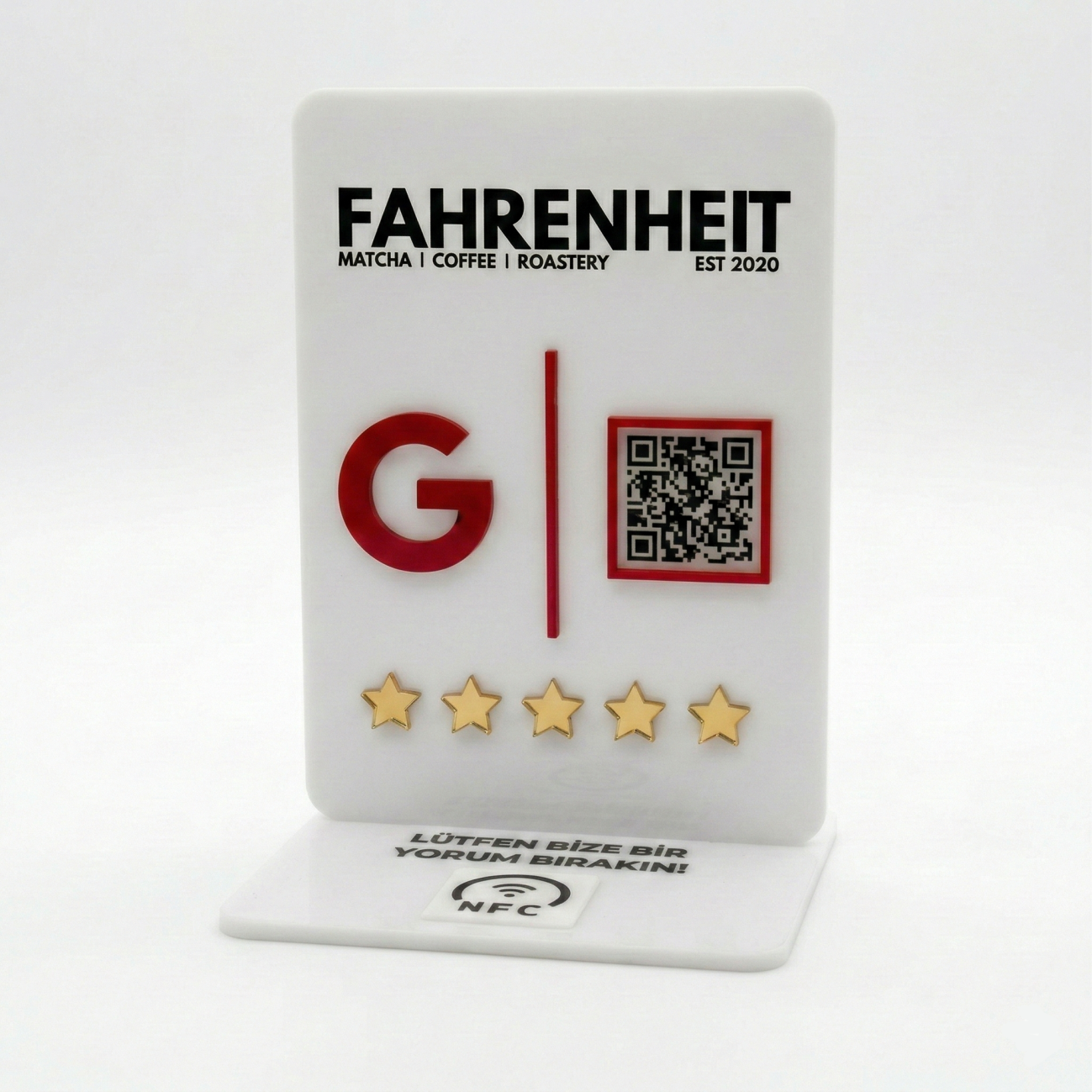 Pleksi Stand (1 QR + 1 NFC)