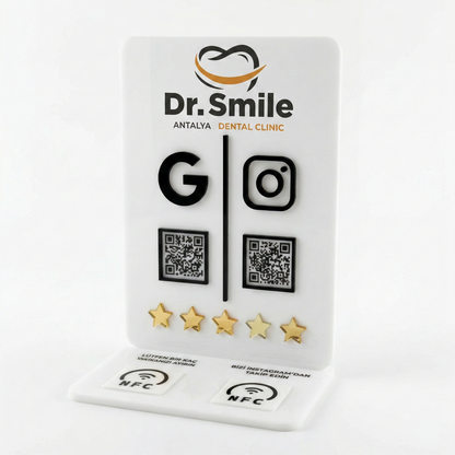 Pleksi Stand (2 QR + 2 NFC)