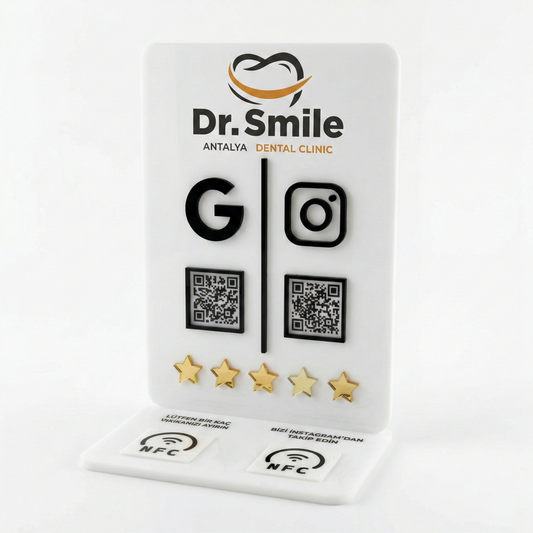 Pleksi Stand (2 QR + 2 NFC)